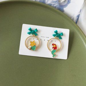 🍏50% OFF/3+...Asymmetrical Little Mermaid Earrings